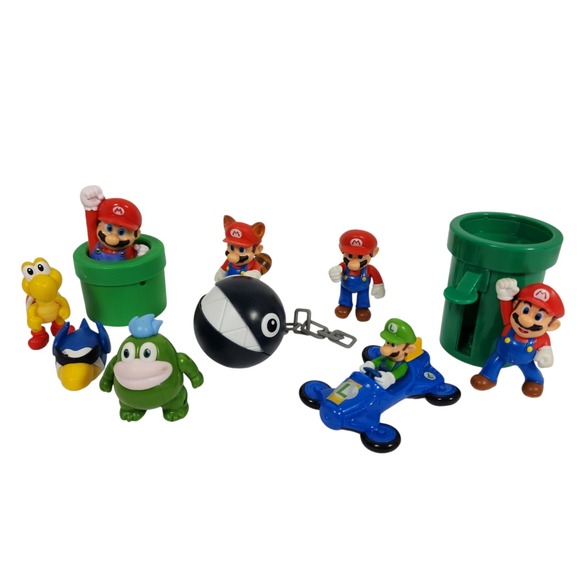 Other - Nintendo Super Mario Action Figure‎ Playset Koopa Troopa Goomba Chain  Toy Lot